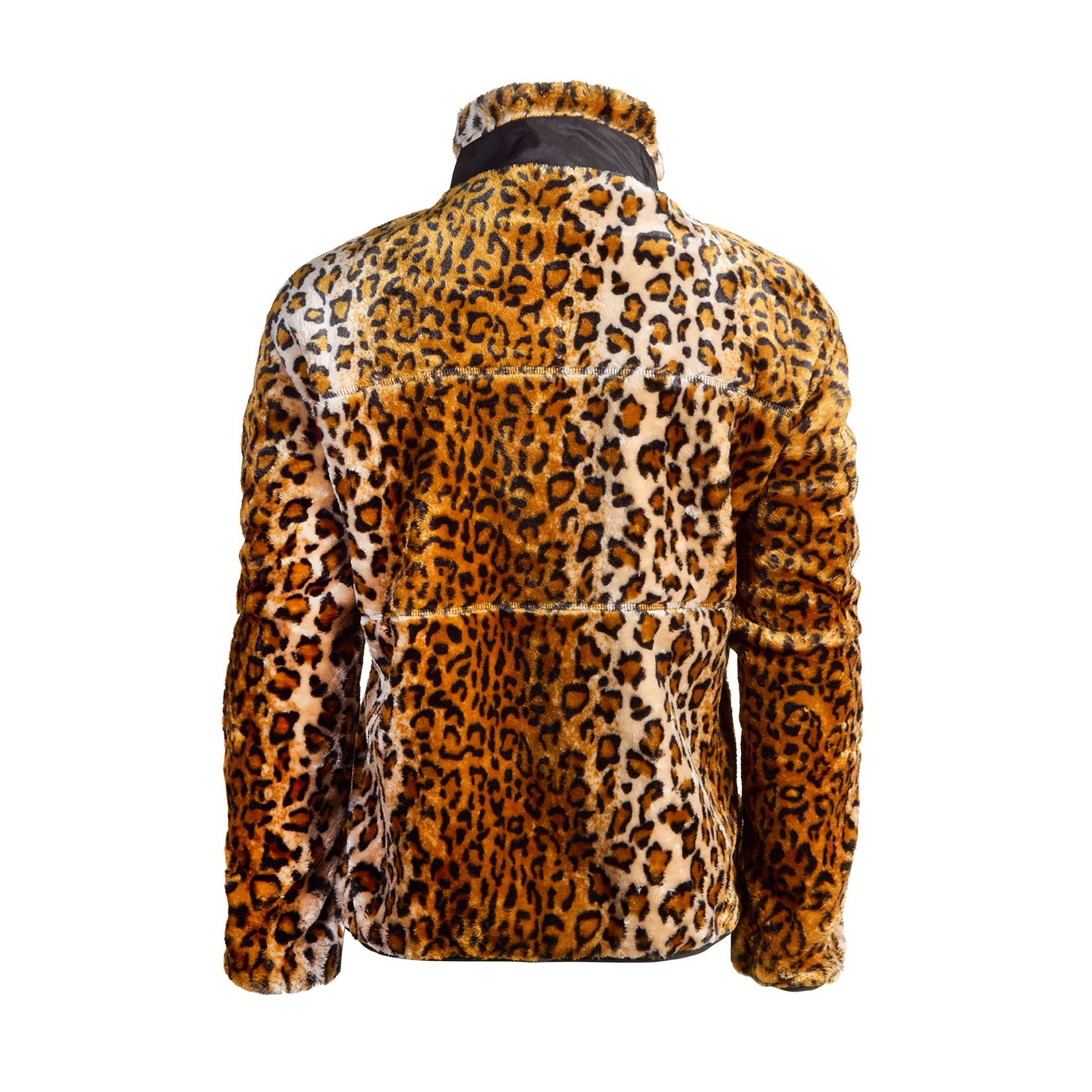 Animal Print Sherpa Fleece Cycling Commuter Jacket - Image 2