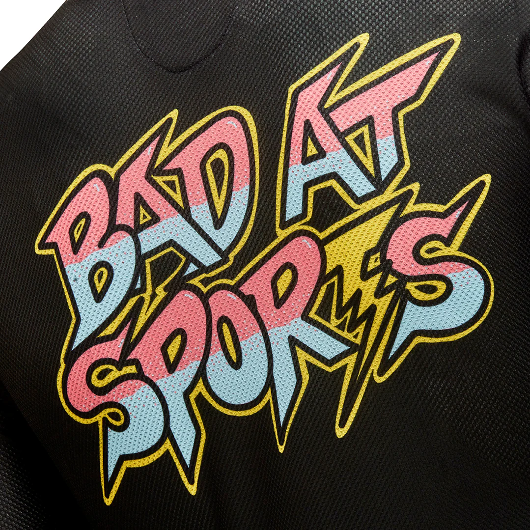 Bad At Sports Carbon Long Sleeve Gravel T-shirt - Image 2