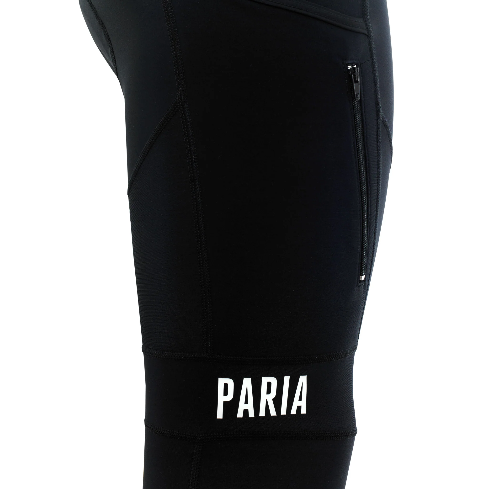 Black Paria Thermal Cargo Bib Tights - Image 2