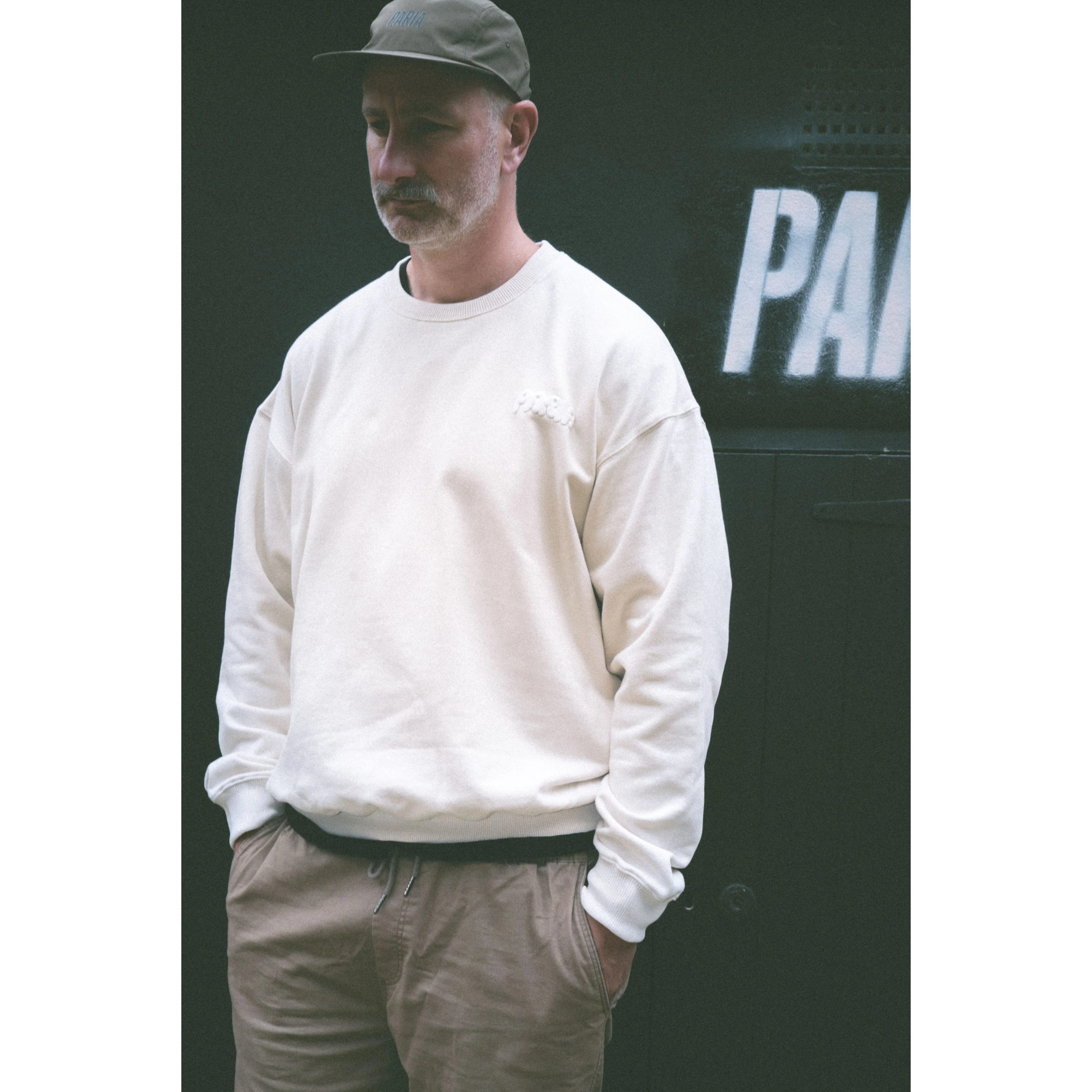 Cloud Print Cycling Sweatshirt Oat - Image 7