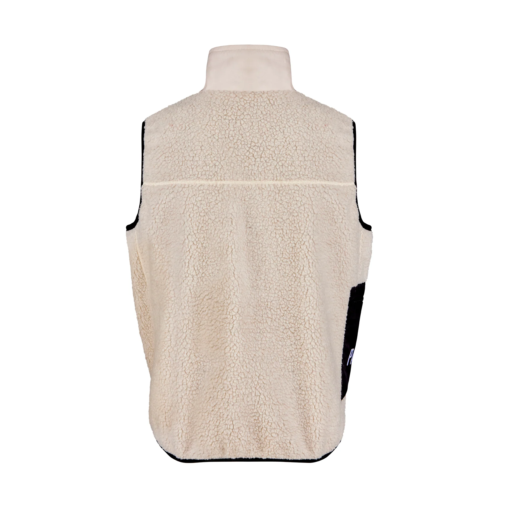 Cream Sherpa Fleece Commuter Cycling Gilet - Image 2