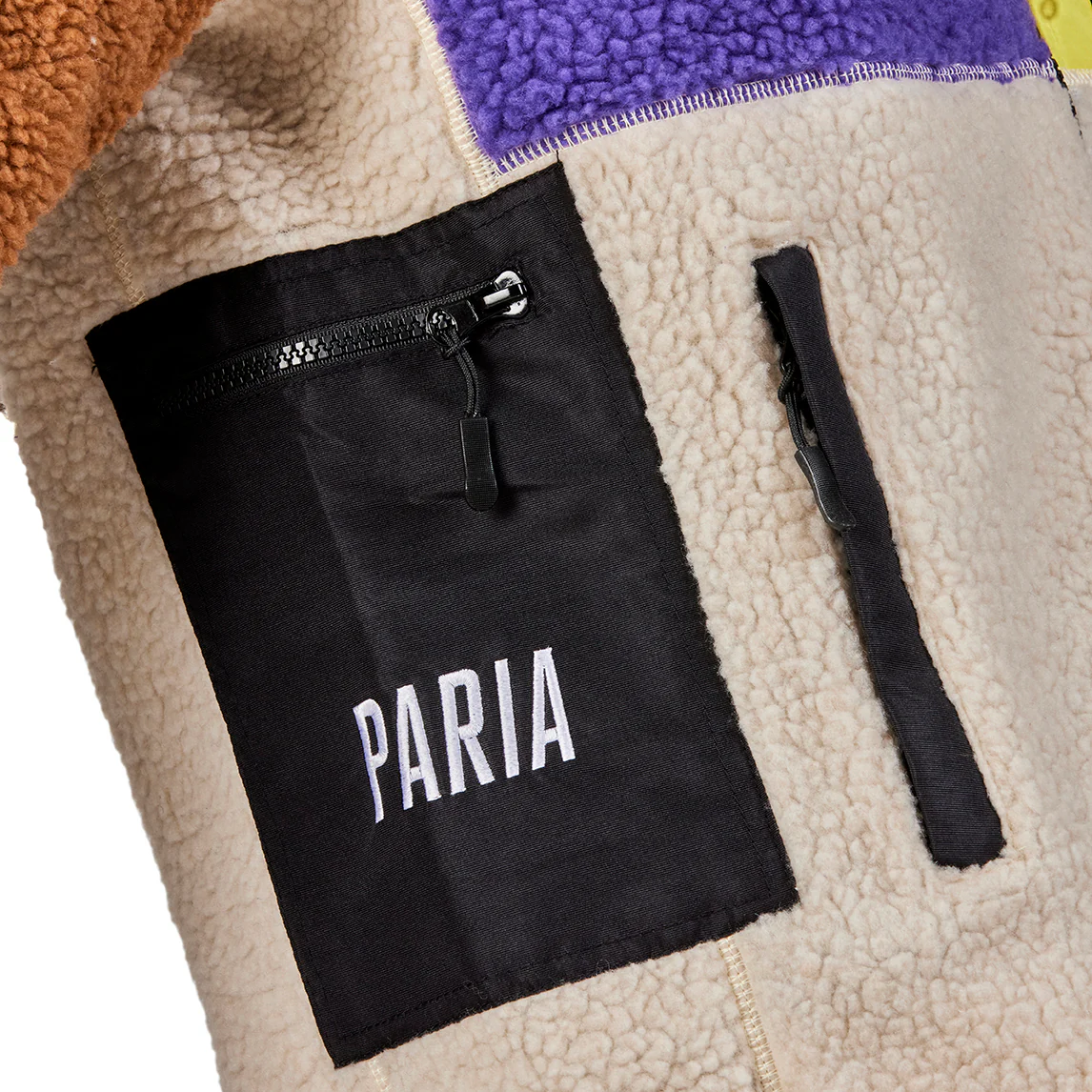Cream Sherpa Fleece Cycling Commuter Jacket - Image 4
