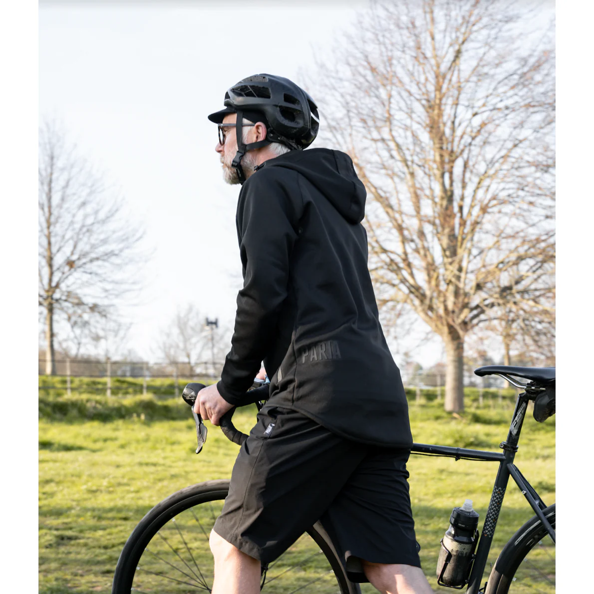 Black Gravel Technical Cycling Hoodie - Image 6