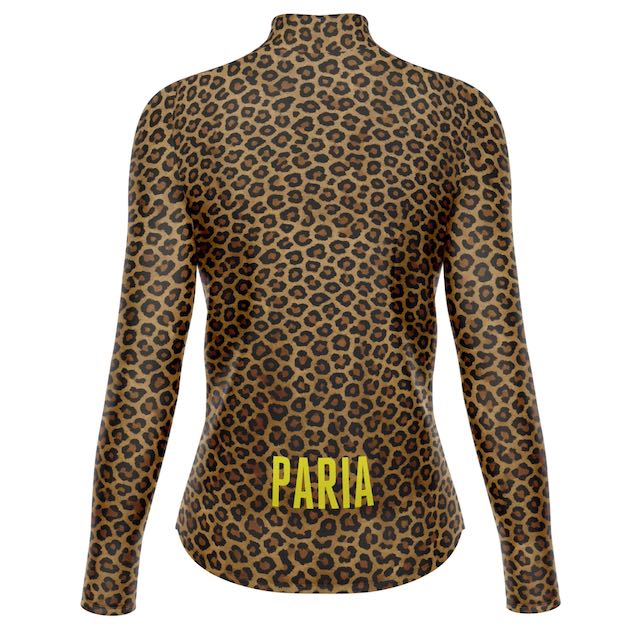 Women‚Äôs Dark Leopard Aero Long Aero Jersey - Image 2