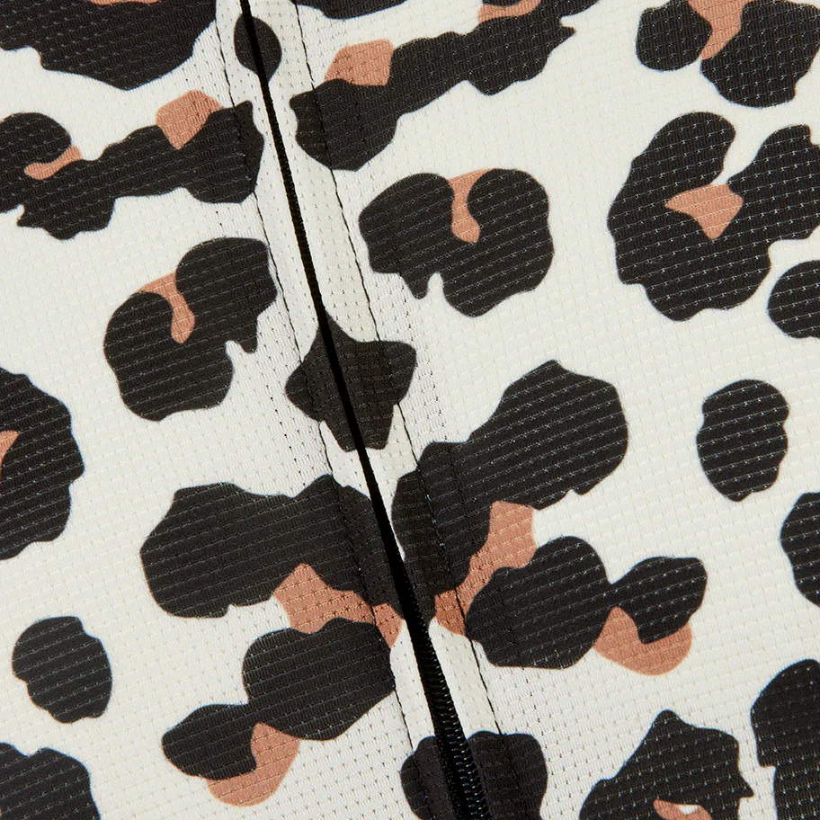 Leopard Print Short Sleeve Cycling Jersey - Image 6