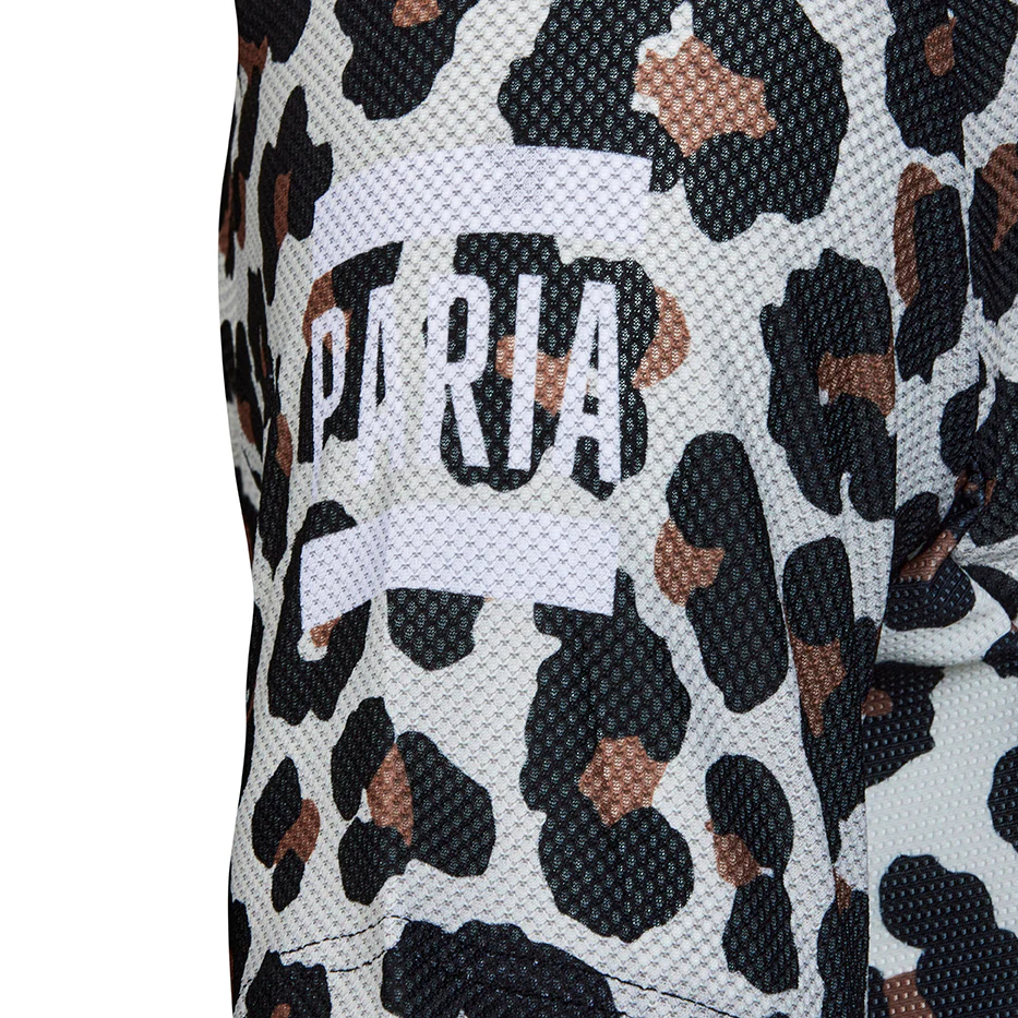 Leopard Print Short  Sleeve Gravel T-shirt - Image 4