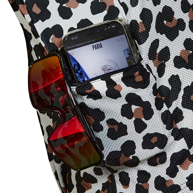 Leopard Print Short  Sleeve Gravel T-shirt - Image 5
