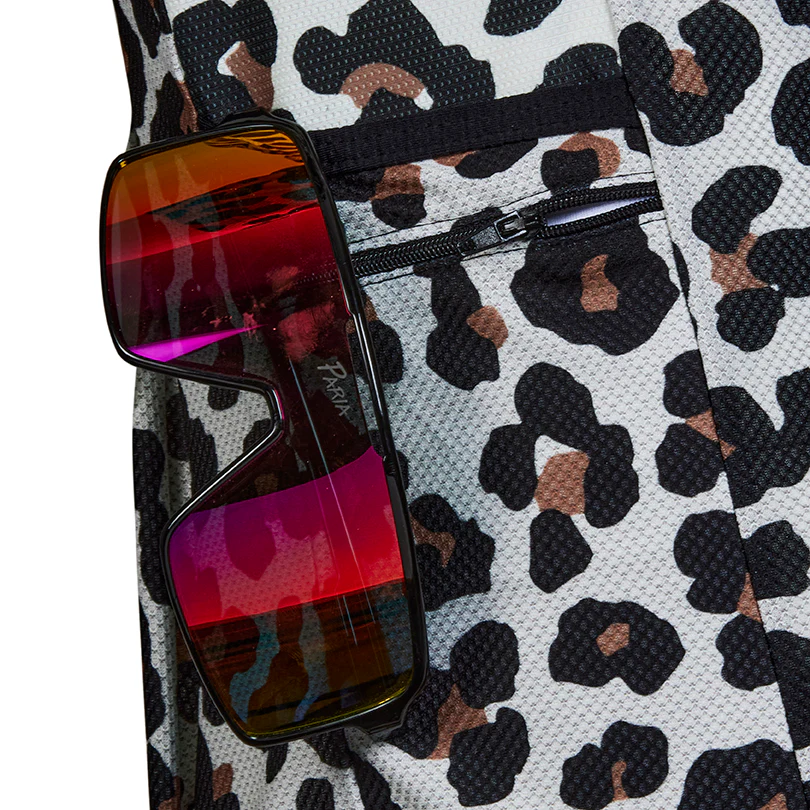 Leopard Print Short  Sleeve Gravel T-shirt - Image 6