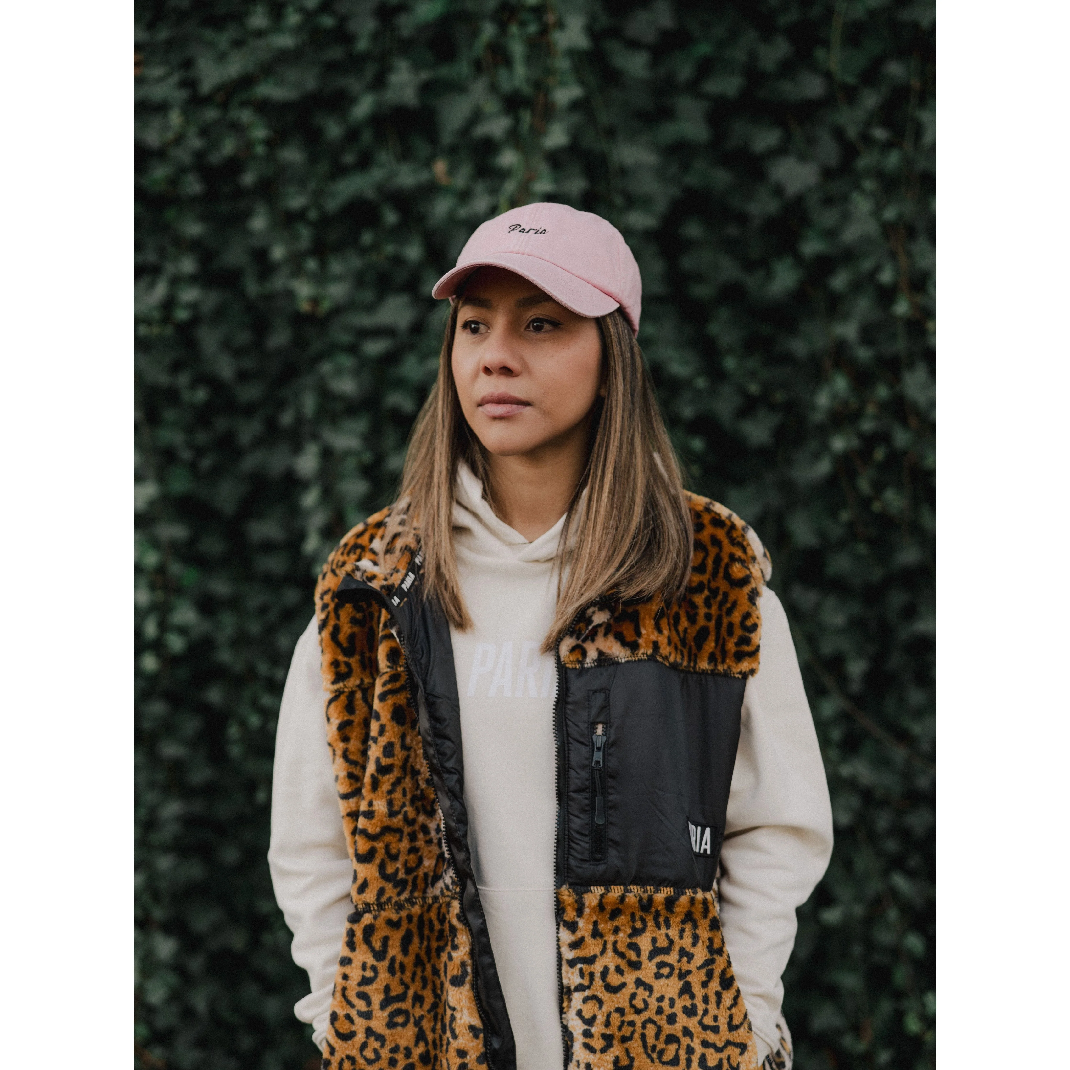 Animal Print Sherpa Fleece Commuter Cycling Gilet - Image 6