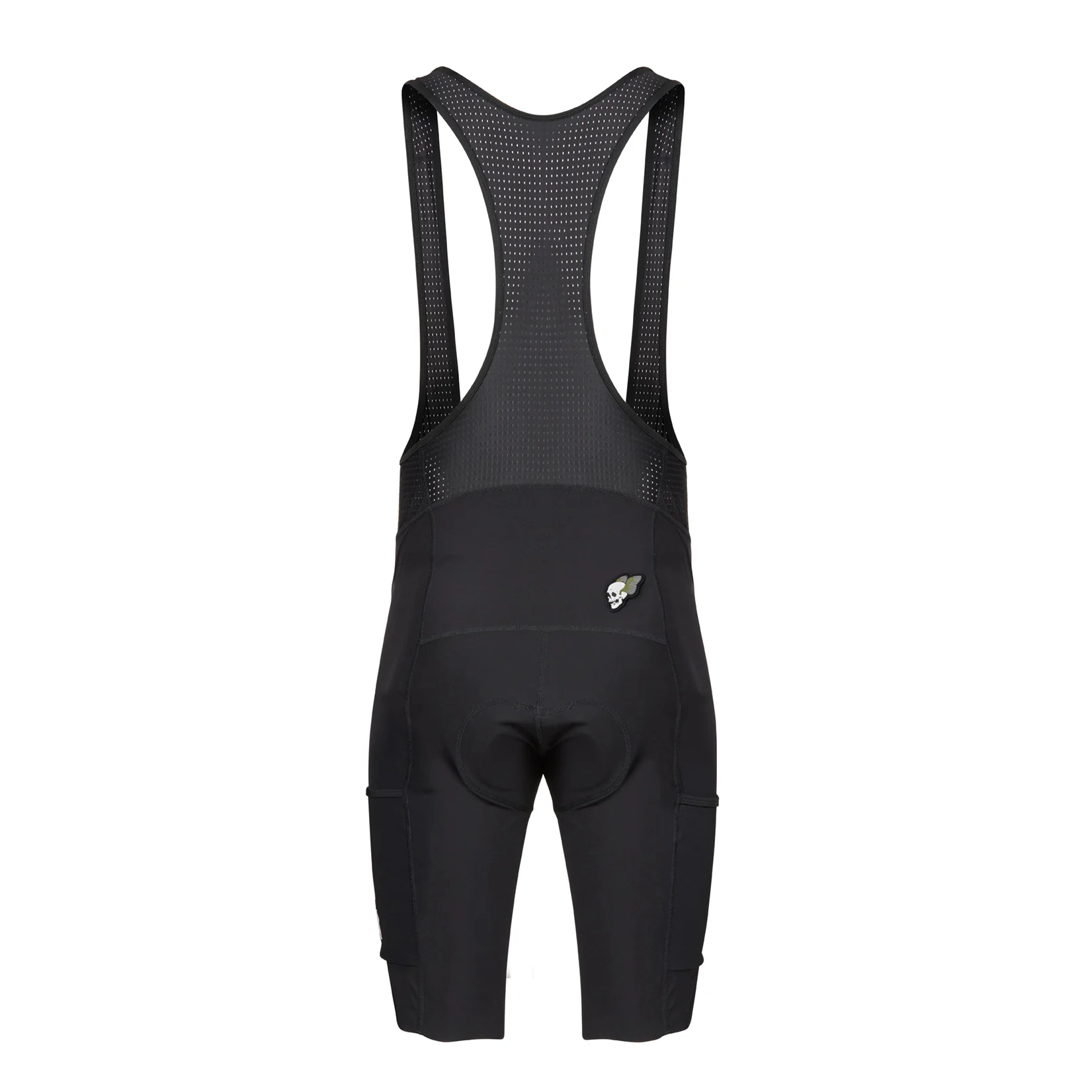 Mens Black Cycling Gravel Shorts with extra 5cm - Image 2