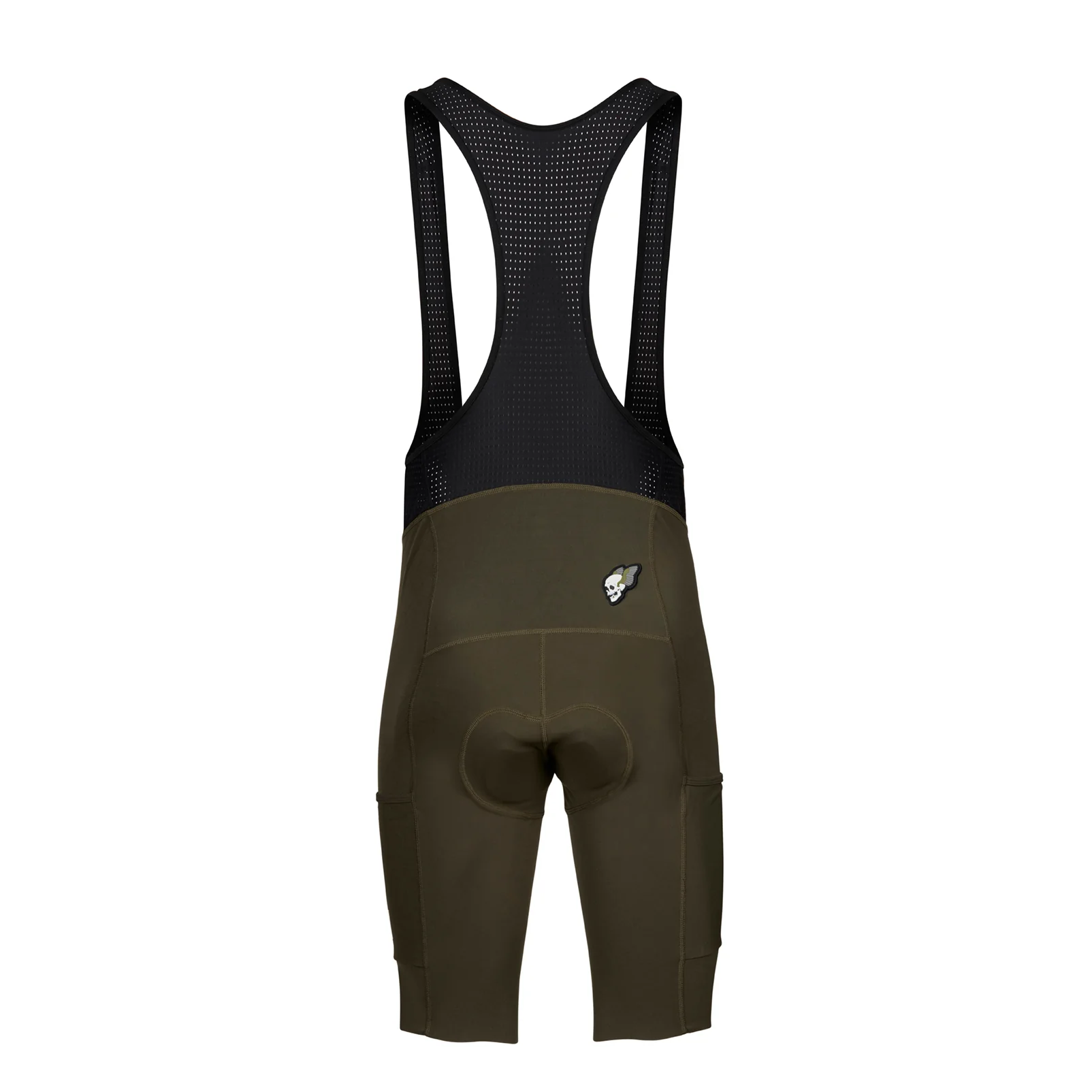 Mens Khaki Cycling Gravel Shorts with extra 5cm - Image 2