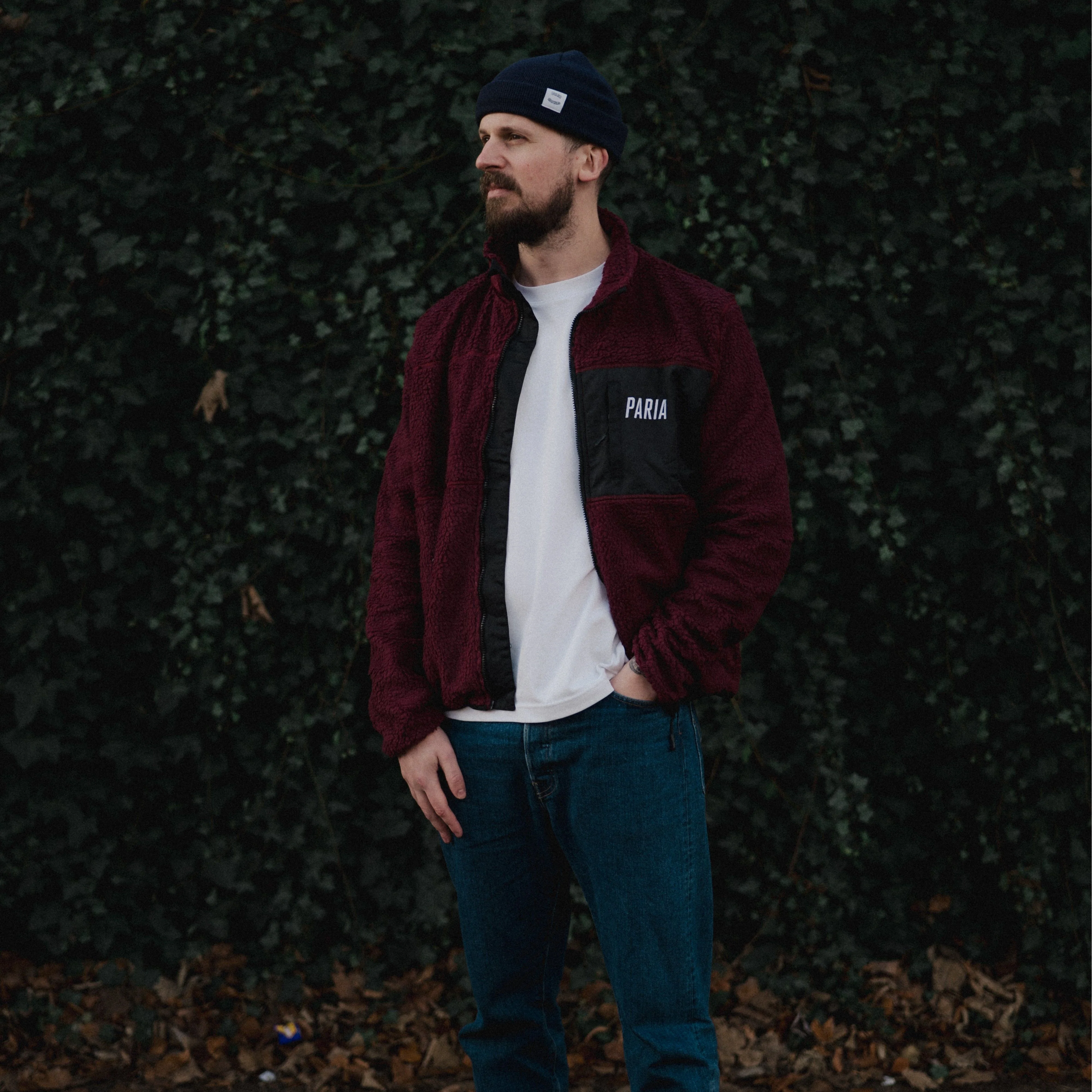 Sherpa Fleece Cycling Commuter Jacket - Plum - Image 5