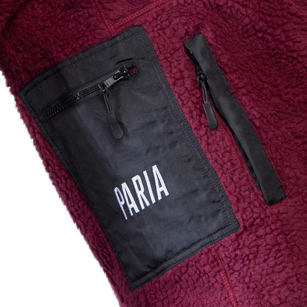 Sherpa Fleece Cycling Commuter Jacket - Plum - Image 6