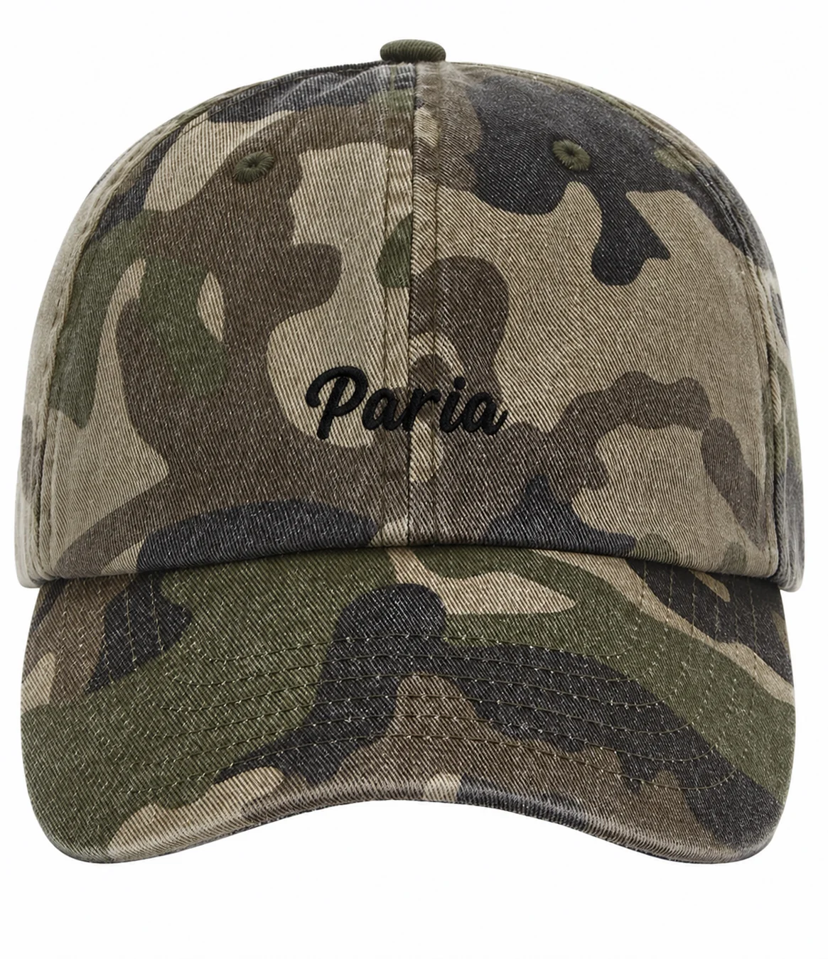 Script Logo 6 Panel Cap | Camo Print - Image 2