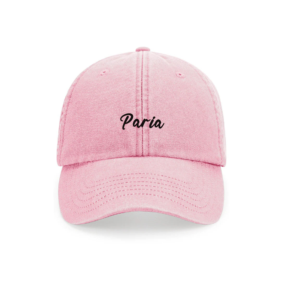 Script Logo 6 Panel Cap | Pink - Image 2