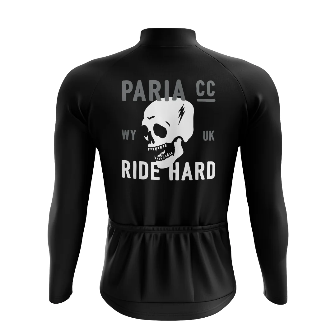 RIDE HARD Skull Long Sleeve Winter Jersey - Image 2